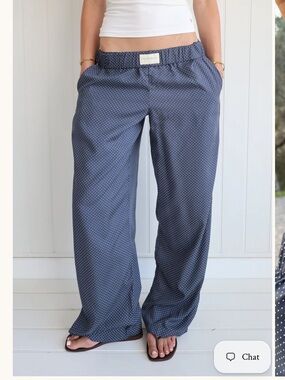 Studio Seven Navy Polka Dot Lounge Pants